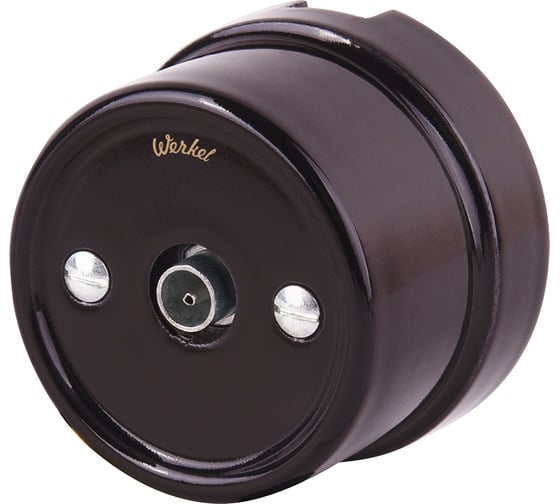 ТВ розетка WERKEL W5683014 коричневый Ретро a051058