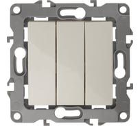 Тройной выключатель ЭРА 12-1107-02 10АХ-250В, IP20, слоновая кость Б0014670
