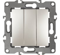 Тройной выключатель ЭРА 12-1107-15 10АХ-250В, IP20, перламутр Б0019302