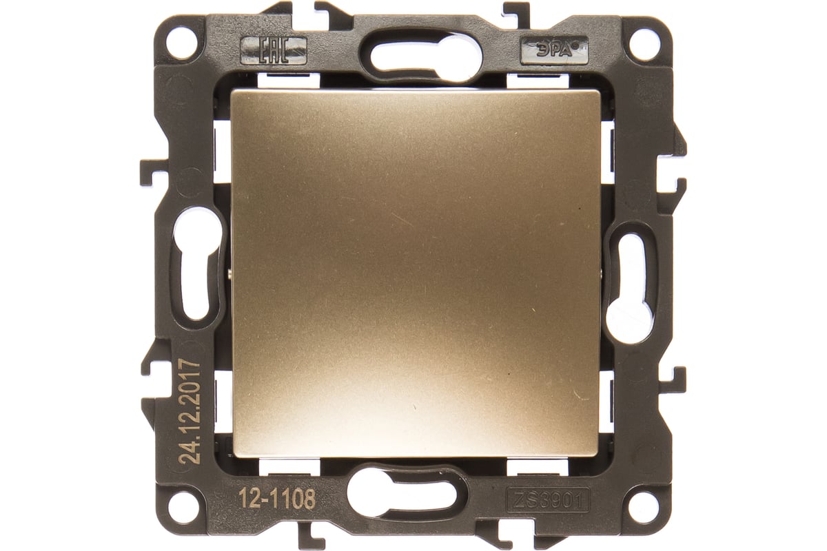 Промежуточный переключатель ЭРА 12-1108-04 10АХ-250В, IP20, шампань ...