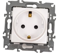 Розетка ЭРА 12-2102-15 2P+E Schuko со шторками, 16A-250В, IP20, перламутр Б0019326