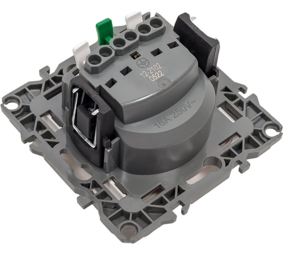 Розетка ЭРА 12-2102-15 2P+E Schuko со шторками, 16A-250В, IP20, перламутр Б0019326