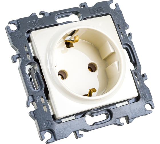 Розетка ЭРА 12-2101-02 2P+E Schuko, 16A-250В, IP20, слоновая кость Б0014676