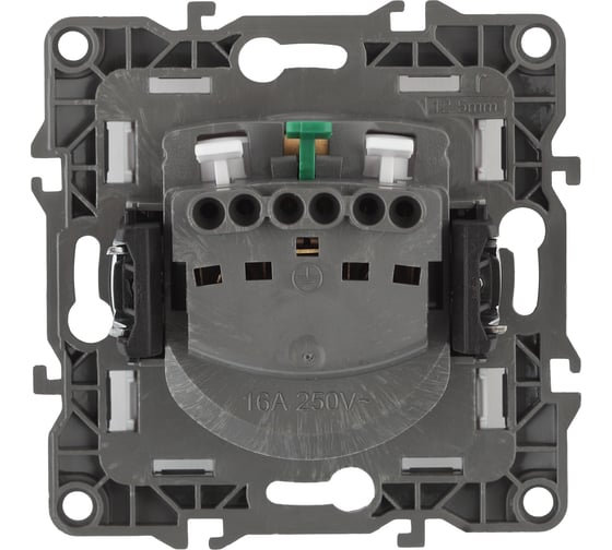 Розетка ЭРА 12-2102-13 2P+E Schuko со шторками, 16A-250В, IP20, бронза Б0019324