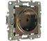 Розетка ЭРА 12-2102-13 2P+E Schuko со шторками, 16A-250В, IP20, бронза Б0019324 2