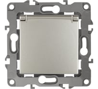 Розетка ЭРА 12-2103-15 2P+E Schuko со шторками с крышкой, 16A-250В, IP20, перламутр Б0019330