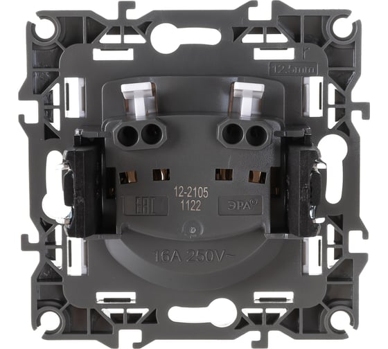 Розетка ЭРА 12-2105-01 2P, 16A-250В, IP20, белый Б0018254