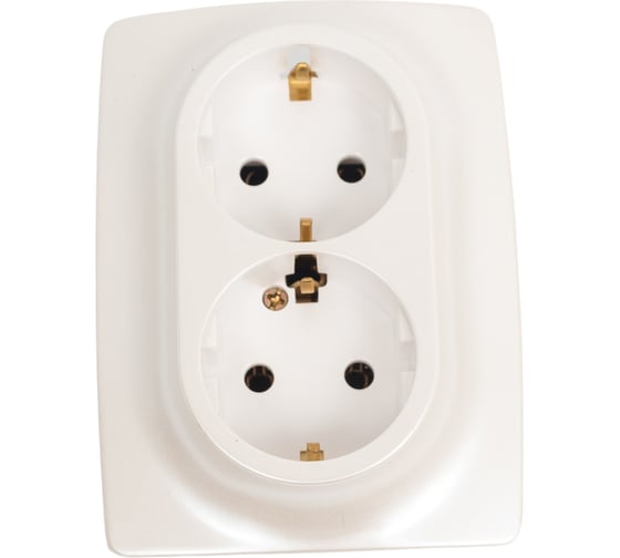 Розетка ЭРА 12-2106-15 2X2P+E Schuko, 16A-250В, IP20, перламутр Б0031237
