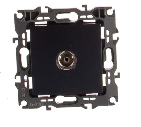 Одиночная TV розетка ЭРА 12-3101-05 IP20, антрацит Б0014709