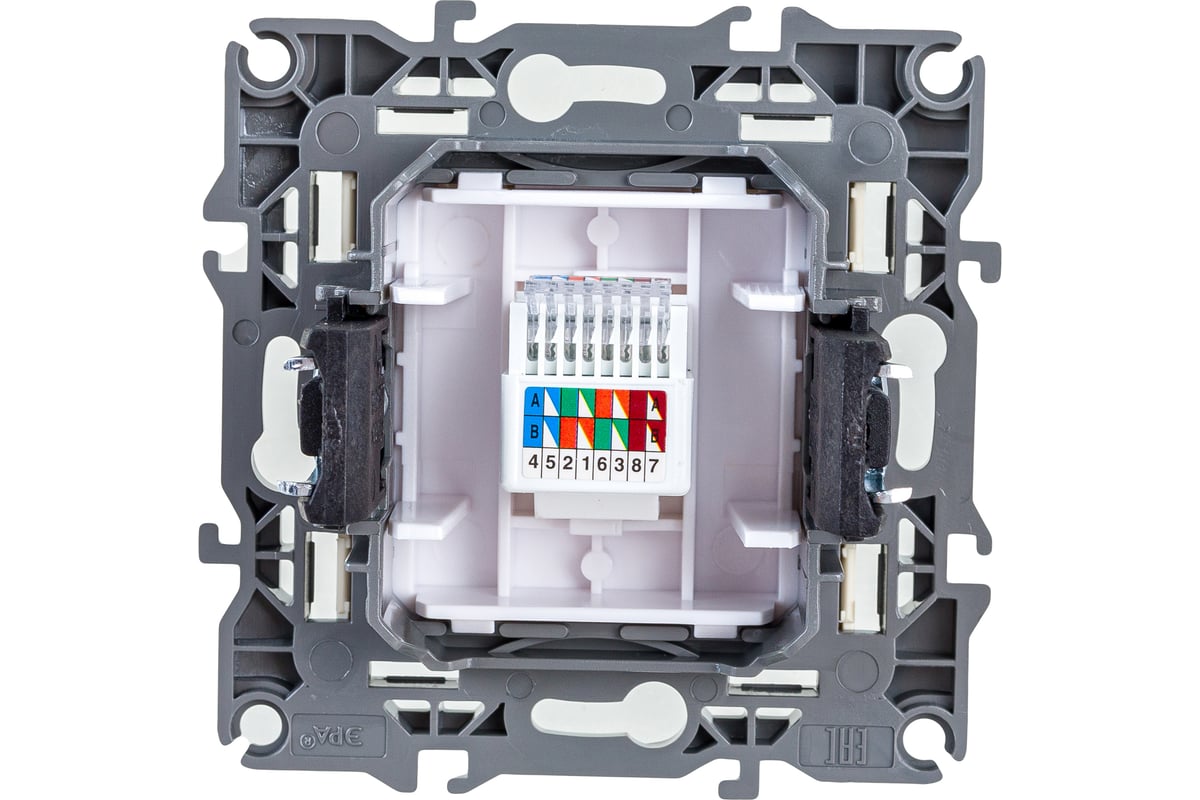 Информационная розетка ЭРА 12-3107-02 RJ45, IP20, слоновая кость ...