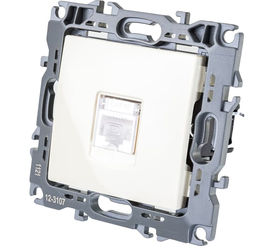 Информационная розетка ЭРА 12-3107-02 RJ45, IP20, слоновая кость Б0014724