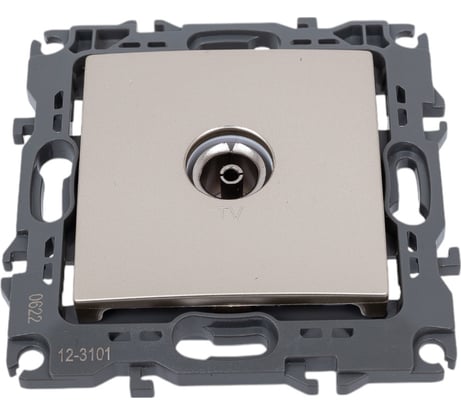 Одиночная TV розетка ЭРА 12-3101-04 IP20, шампань Б0014708