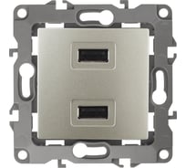 Зарядное устройство USB ЭРА 12-4110-04 230В/5В-2100мА, IP20, шампань Б0027494