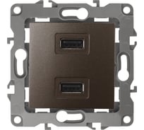 Зарядное устройство USB ЭРА 12-4110-13 230В/5В-2100мА, IP20, бронза Б0027498