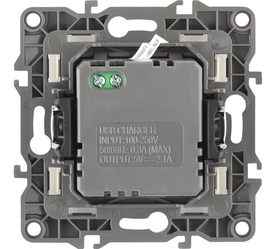 Зарядное устройство USB ЭРА 12-4110-13 230В/5В-2100мА, IP20, бронза Б0027498