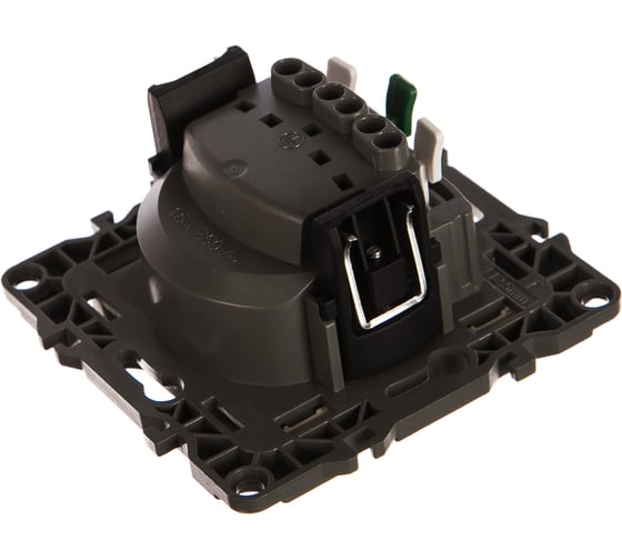 Розетка ЭРА 12-2102-02 2P+E Schuko со шторками, 16A-250В, IP20, слоновая кость Б0014688