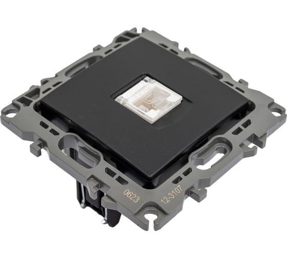 Розетка ЭРА 12-3107-05 RJ45, IP20, антрацит Б0014727