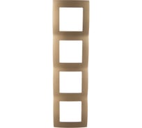 Рамка ЭРА 12-5004-04 на 4 поста, шампань Б0014774