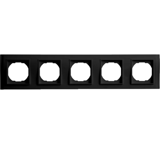 5-местная рамка Vesta Electric vesta-electric verona black FRM020501CMT