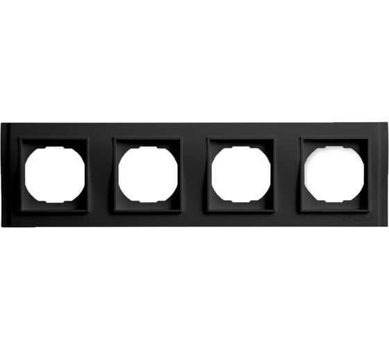 4-местная рамка Vesta Electric vesta-electric verona black FRM020401CMT