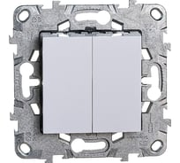 Выключатель Systeme Electric 2-кл. UNICA NEW сх.5 10AX 250В белый NU521118 1239935