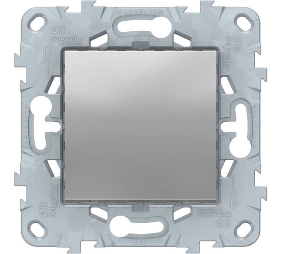 Выключатель Systeme Electric 1-кл. UNICA NEW сх.1 10AX 250В алюминий NU520130 1239897