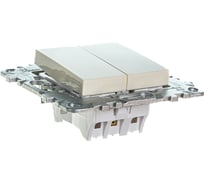 Выключатель Systeme Electric 2-кл. UNICA NEW сх.5 10AX 250В бежевый NU521144 1239939