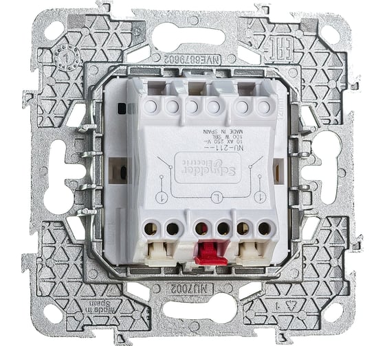 Выключатель Systeme Electric 2-кл. UNICA NEW сх.5 10AX 250В бежевый NU521144 1239939