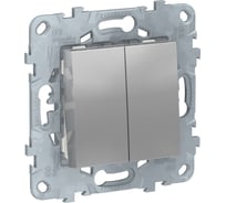 Выключатель Systeme Electric 2-кл. UNICA NEW сх.5 алюминий NU521130 1239937