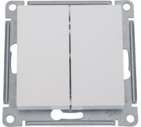 Механизм выключателя Systeme Electric 2-кл. ATLAS DESIGN сх.5 10АХ жемчуг ATN000451 1240289