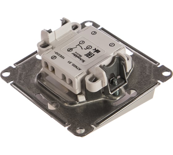 Механизм выключателя Systeme Electric 2-кл. ATLAS DESIGN сх.5 10АХ жемчуг ATN000451 1240289