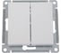 Механизм выключателя Systeme Electric 2-кл. ATLAS DESIGN сх.5 10АХ жемчуг ATN000451 1240289 1