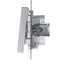 Механизм выключателя Systeme Electric 2-кл. ATLAS DESIGN с подсветкой сх.5а 10АХ алюминий 1240248 ATN000353 5