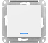Механизм выключателя Systeme Electric 1-кл. ATLAS DESIGN с подсветкой сх.1а 10АХ белый 1240131