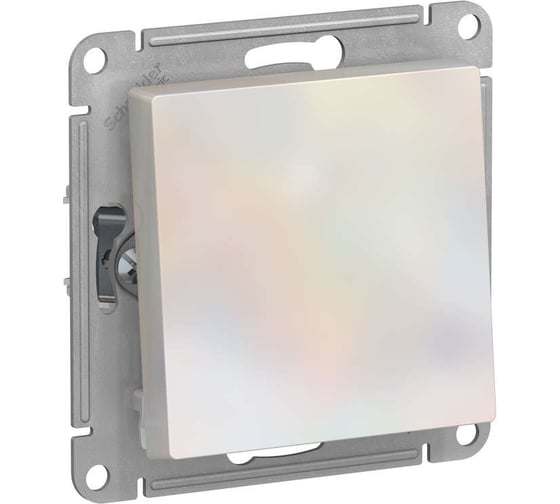 Механизм переключателя Systeme Electric 1-кл. ATLAS DESIGN 10АХ жемчуг ATN000461 1240292