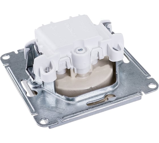 Механизм розетки Systeme Electric 1-м СП ATLAS DESIGN без заземления, 16А, алюминий ATN000341 1240239
