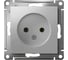 Механизм розетки Systeme Electric (Schneider Electric) 1-м AtlasDesign, без заземления, 16 А, алюминий ATN000341 1