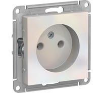 Механизм розетки Systeme Electric 1-м СП ATLAS DESIGN без заземления, 16А, жемчуг ATN000441 1240282