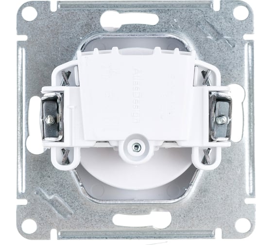 Механизм розетки Systeme Electric 1-м СП ATLAS DESIGN без заземления, 16А, жемчуг ATN000441 1240282