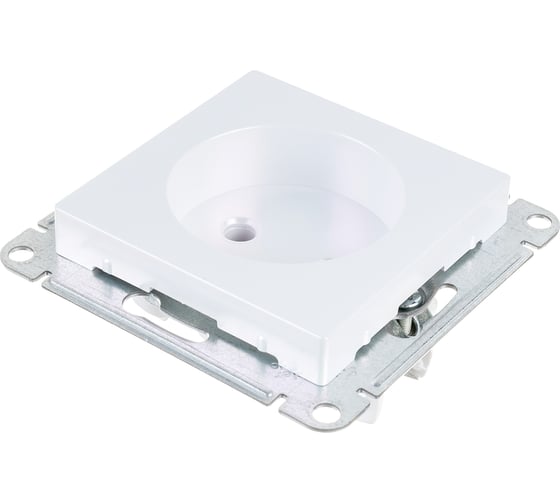 Механизм розетки Systeme Electric 1-м СП ATLAS DESIGN без заземления, 16А, жемчуг ATN000441 1240282