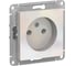 Механизм розетки Systeme Electric 1-м СП ATLAS DESIGN без заземления, 16А, жемчуг ATN000441 1240282 1