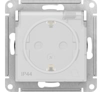 Механизм розетки Systeme Electric (Schneider Electric) 1-м СП ATLAS DESIGN AQUA 16А IP44 бел. 1240175 ATN440146