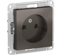 Механизм розетки Systeme Electric 1-м СП ATLAS DESIGN без заземления, 16А, мокко ATN000641 1240368