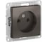 Механизм розетки Systeme Electric 1-м СП ATLAS DESIGN без заземления, 16А, мокко ATN000641 1240368 1