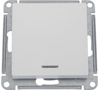 Механизм выключателя Systeme Electric (Schneider Electric) 1-кл. ATLAS DESIGN с подсветкой сх.1а 10АХ жемчуг 1240270 ATN000413