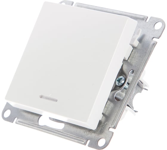Механизм выключателя Systeme Electric 1-кл. ATLAS DESIGN с подсветкой сх.1а 10АХ жемчуг 1240270