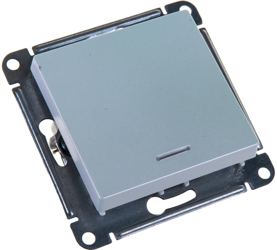 Механизм выключателя Systeme Electric 1-кл. ATLAS DESIGN с подсветкой сх.1а 10АХ жемчуг 1240270