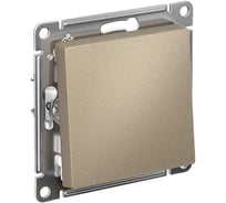 Механизм выключателя Systeme Electric 1-кл. ATLAS DESIGN сх.1 10АХ шампань ATN000511 1240311