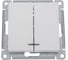 Механизм выключателя 2-клавишный Systeme Electric (Schneider Electric) ATLAS DESIGN с подсветкой сх.5а 10АХ жемчуг 1240291 ATN000453 1