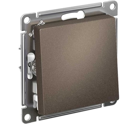 Механизм выключателя 1-клавишный Systeme Electric (Schneider Electric) ATLAS DESIGN, сх.1, 10 АХ, мокко, арт. ATN000611